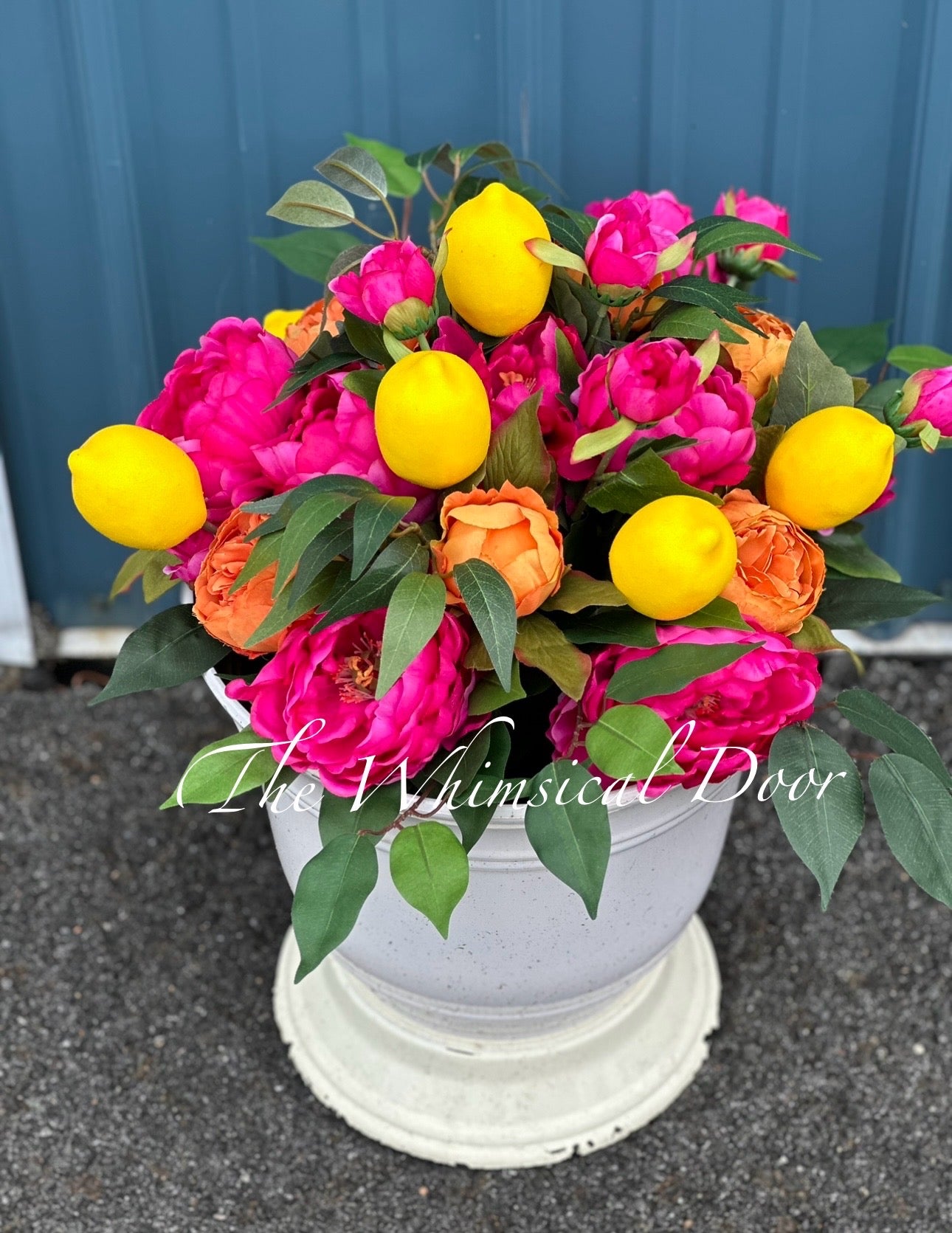 Urn filler - Citrus dreams - drop in arrangement
