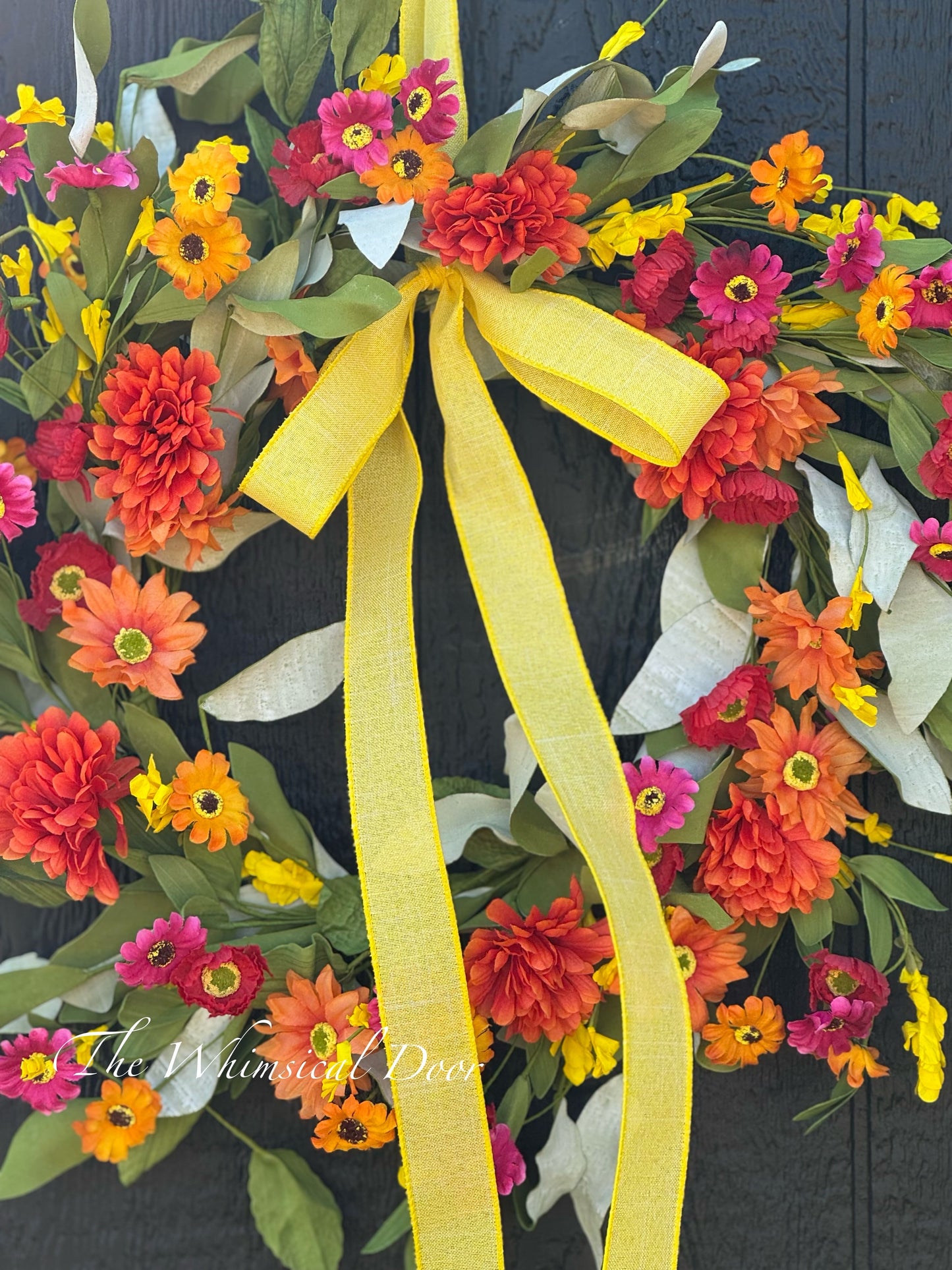 Wispy Wildflower wreath- Spring wildflower wreath