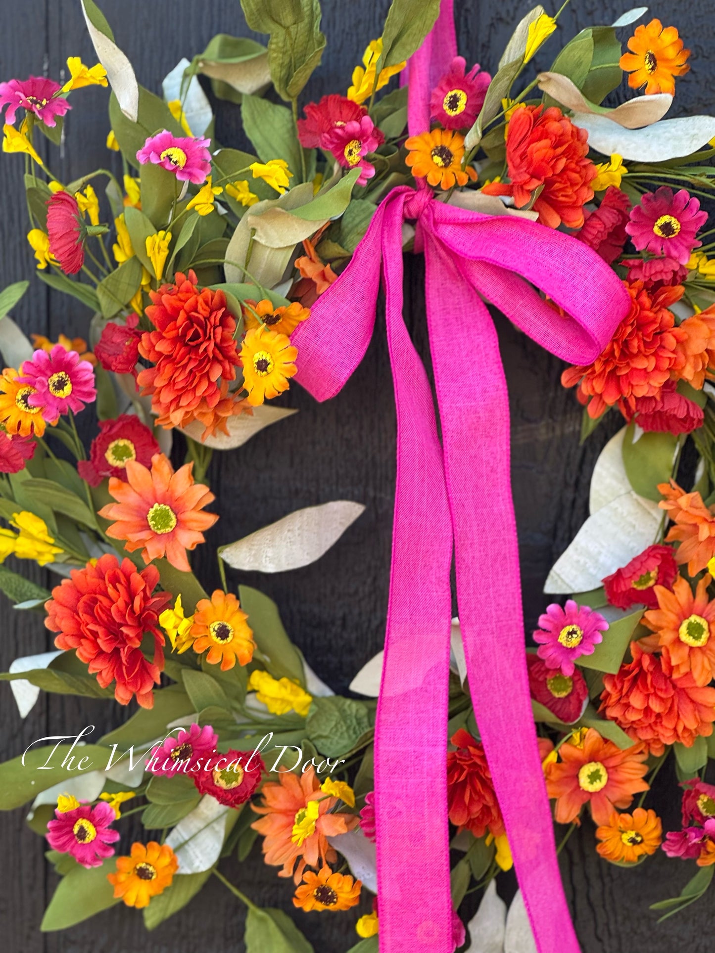 Wispy Wildflower wreath- Spring wildflower wreath
