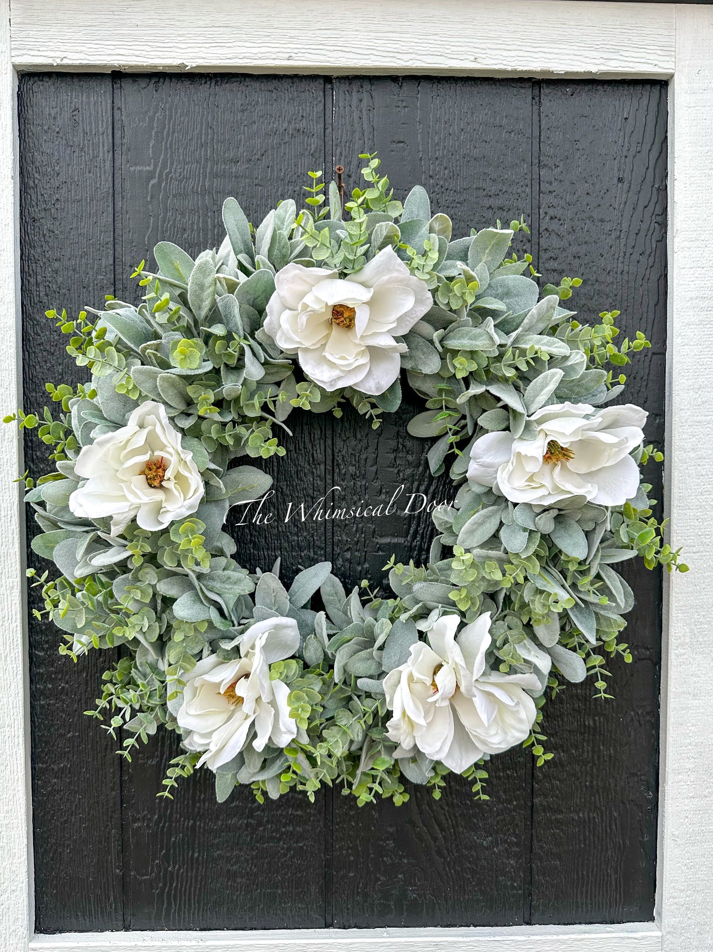 Magnolia farmhouse wreath