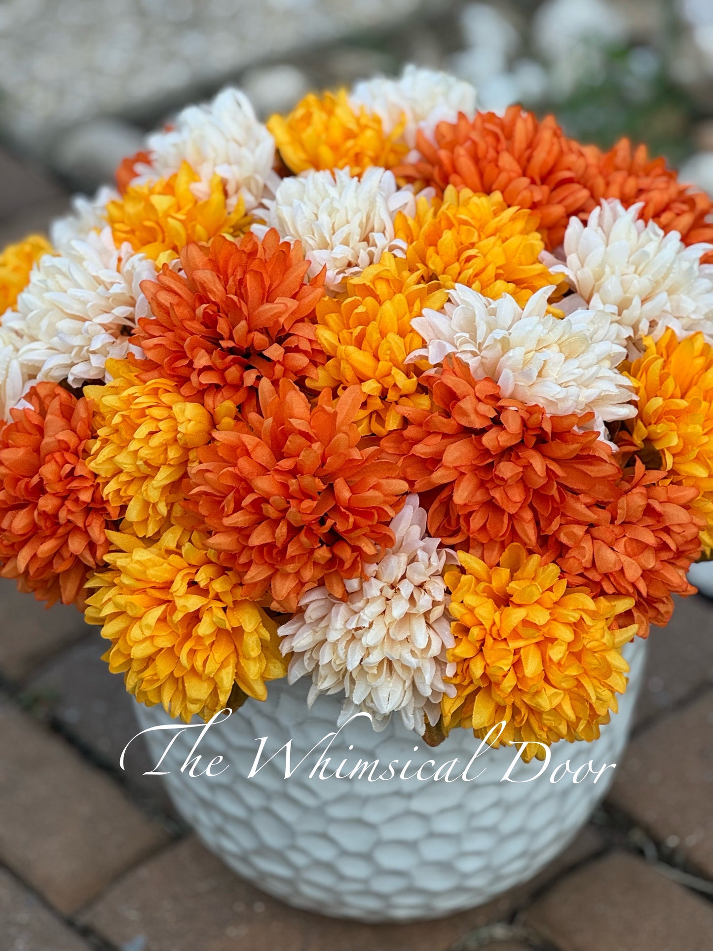 Autumn Mum Bush -  Foliage Outdoor Fall Arrangement -  Urn Filler - Mum urn filler