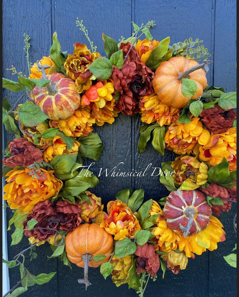 Pumpkin Spice Fall wreath