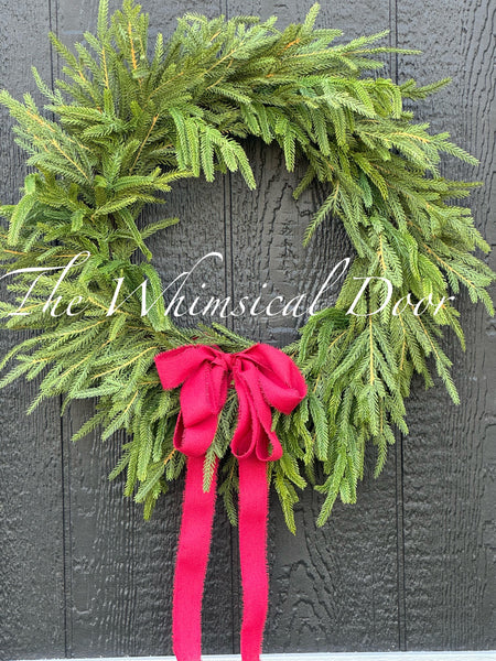 Norfolk pine wreath