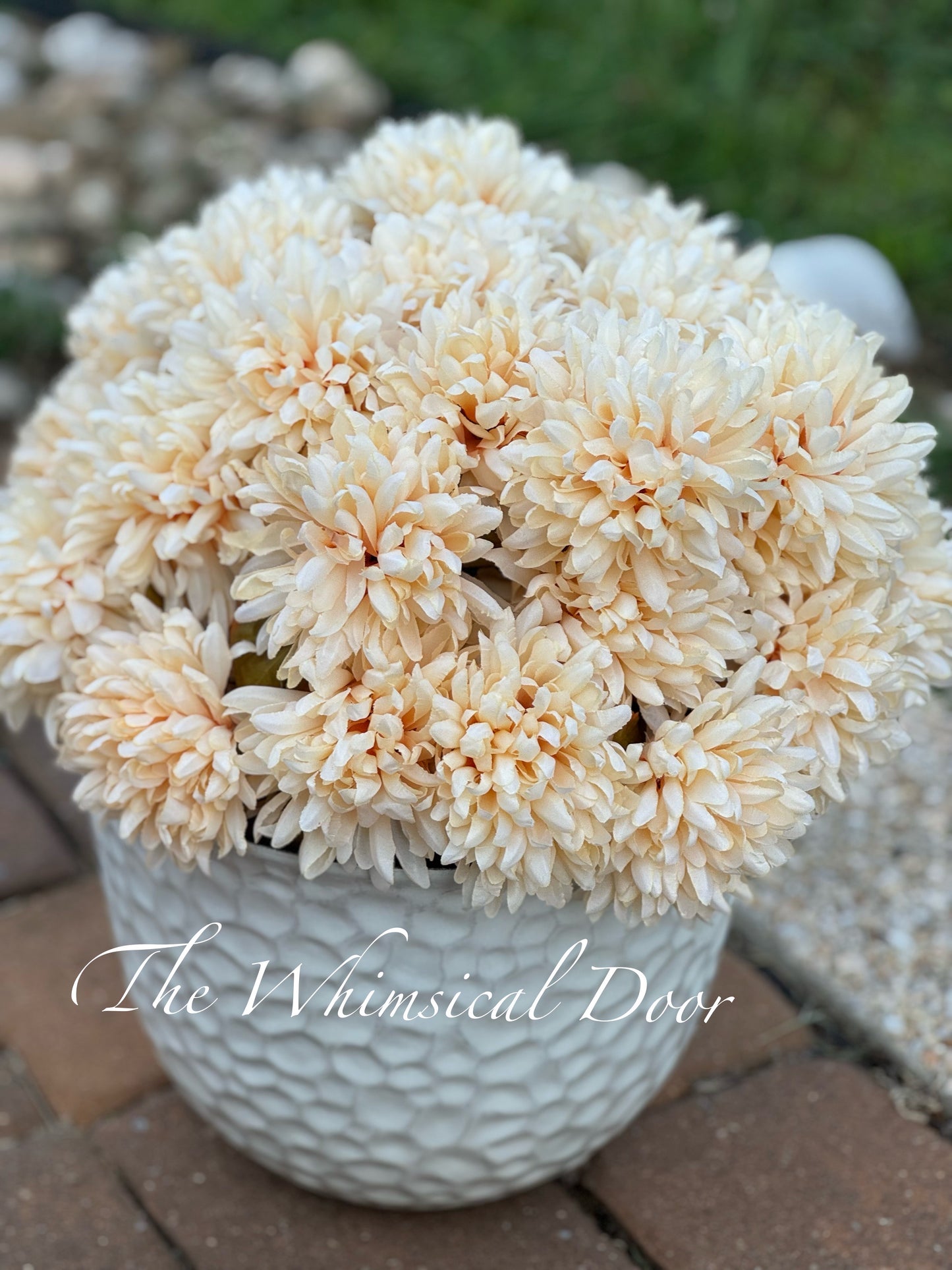 Autumn Mum Bush -  Foliage Outdoor Fall Arrangement -  Urn Filler - Mum urn filler