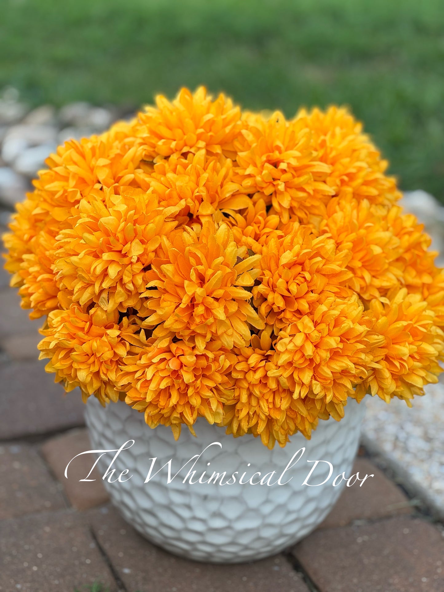 Autumn Mum Bush -  Foliage Outdoor Fall Arrangement -  Urn Filler - Mum urn filler