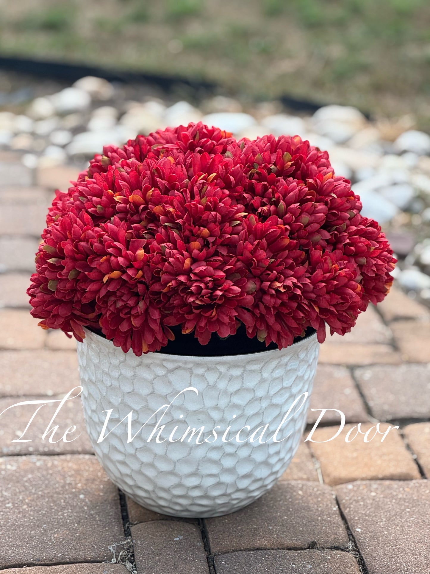 Autumn Mum Bush -  Foliage Outdoor Fall Arrangement -  Urn Filler - Mum urn filler