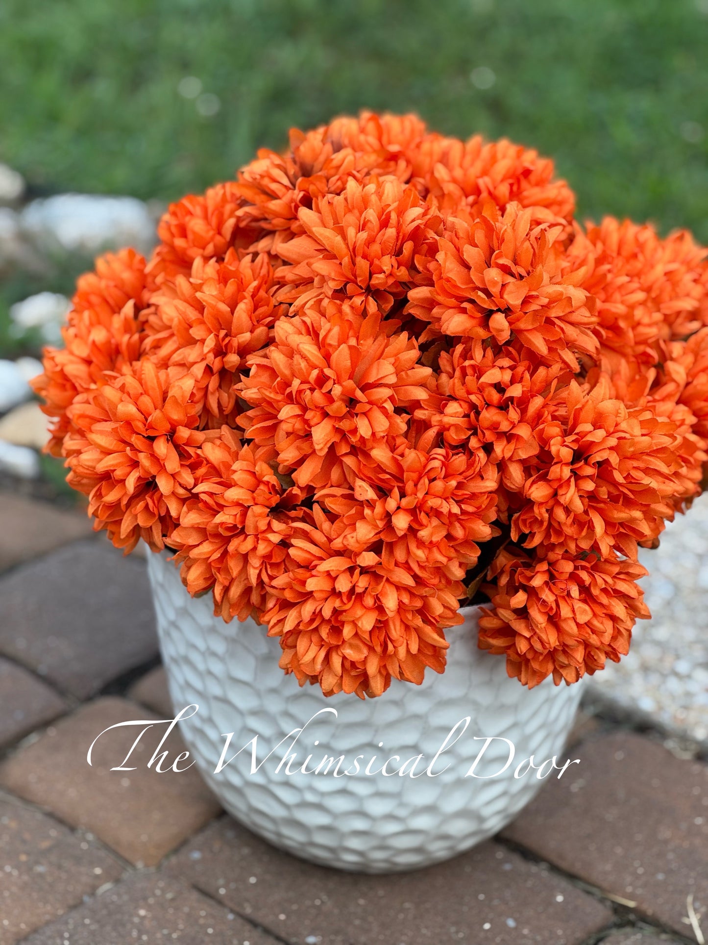 Autumn Mum Bush -  Foliage Outdoor Fall Arrangement -  Urn Filler - Mum urn filler