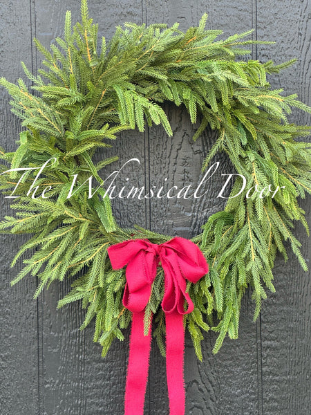 Norfolk pine wreath