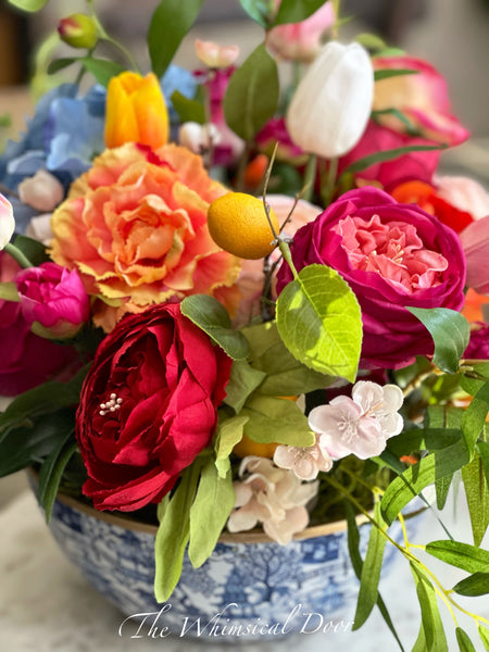 Chinoiserie floral arrangement