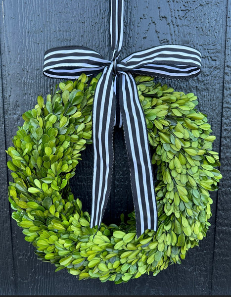 Preserved boxwood wreath 20”