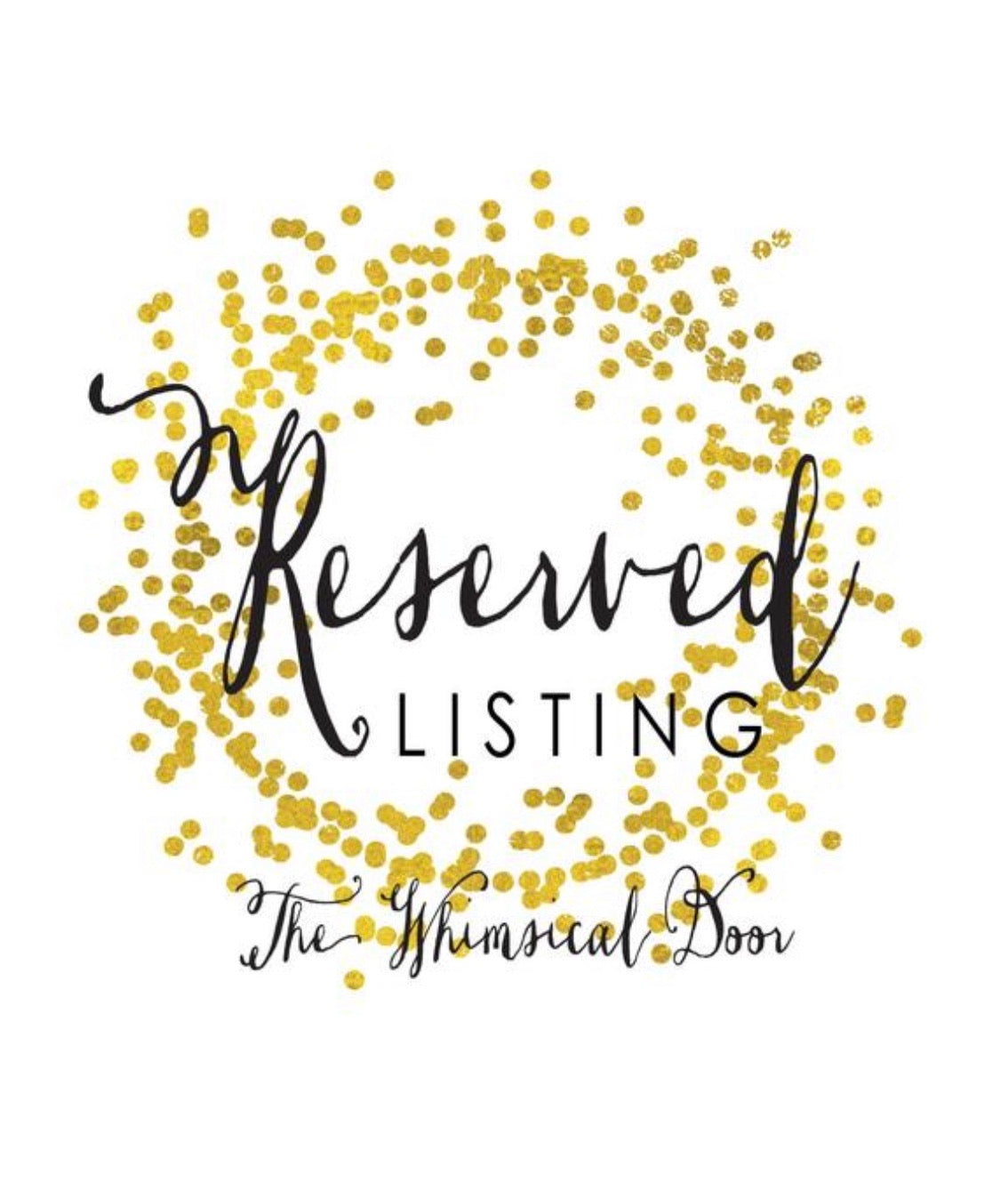 Reserved for Elizabeth