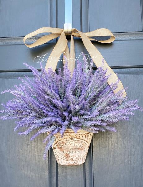 Lavender wreath tin- Lavender wreath