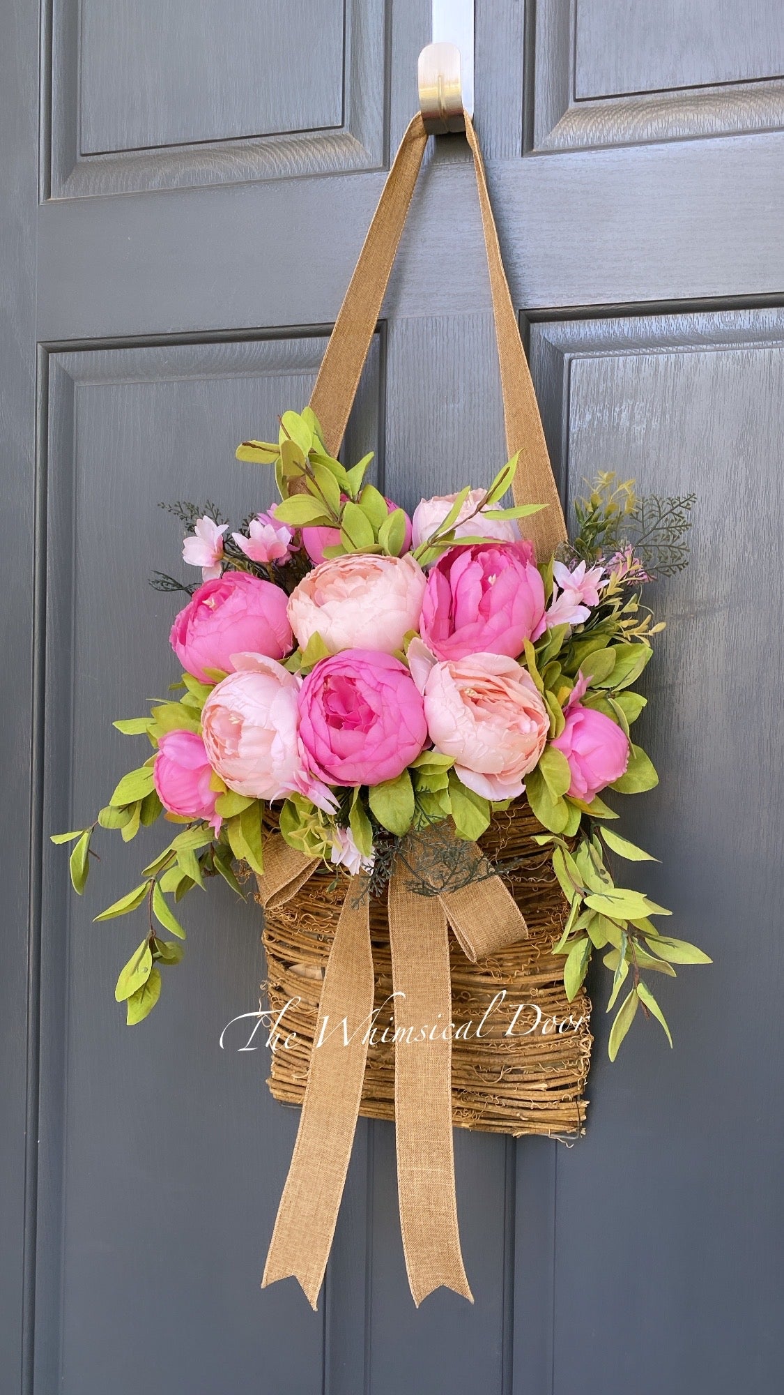 Two Tone Peony basket