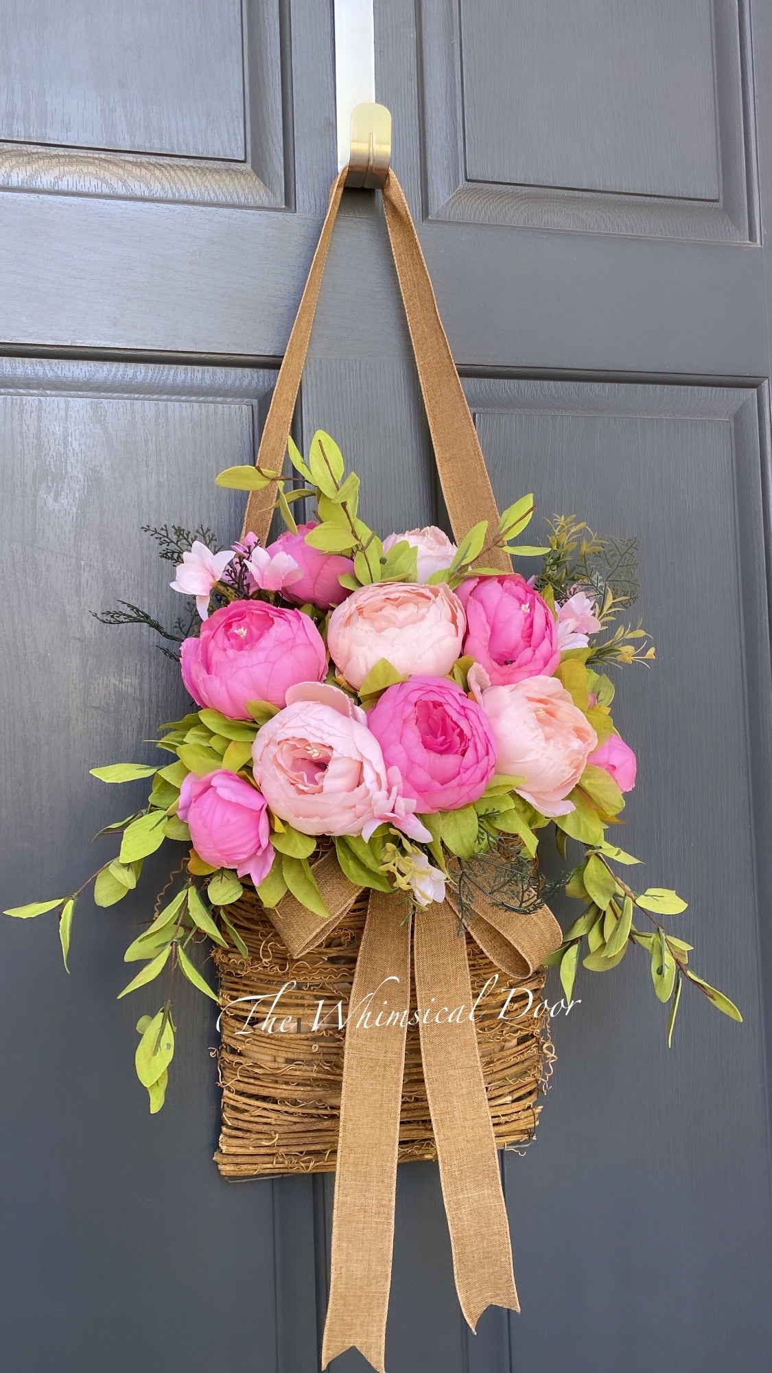 Two Tone Peony basket