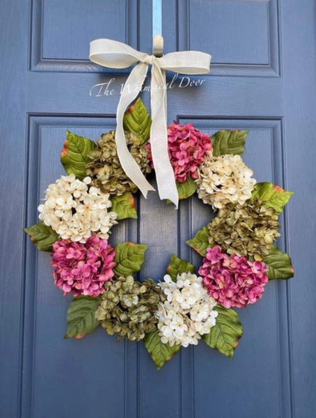 Spring Hydrangea wreath - hydrangea wreath