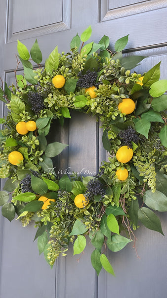 Lemon boxwood wreath