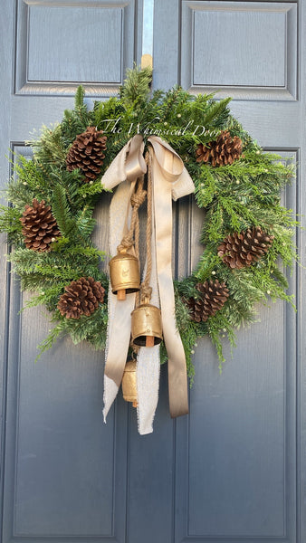 Christmas bell wreath